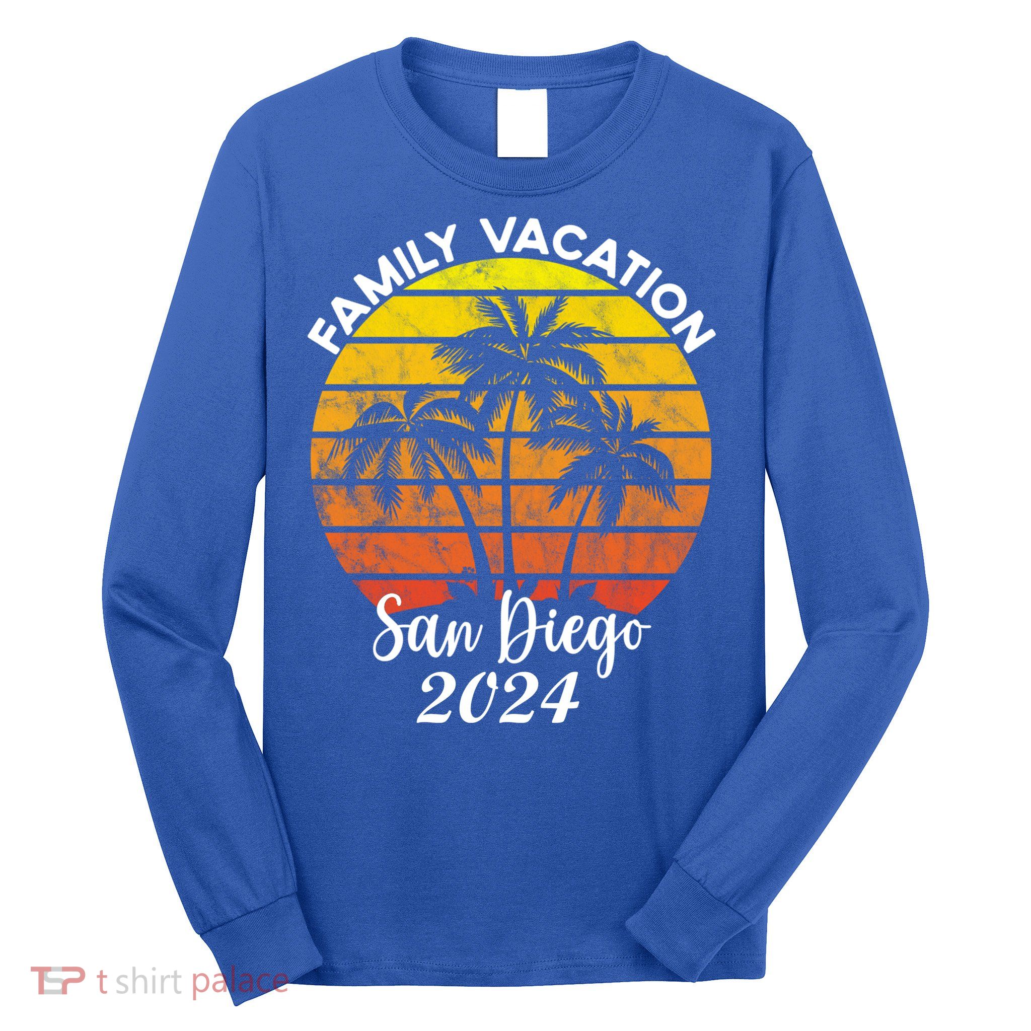 Family Vacation San Diego 2024 Matching Family Beach Long Sleeve Shirt
