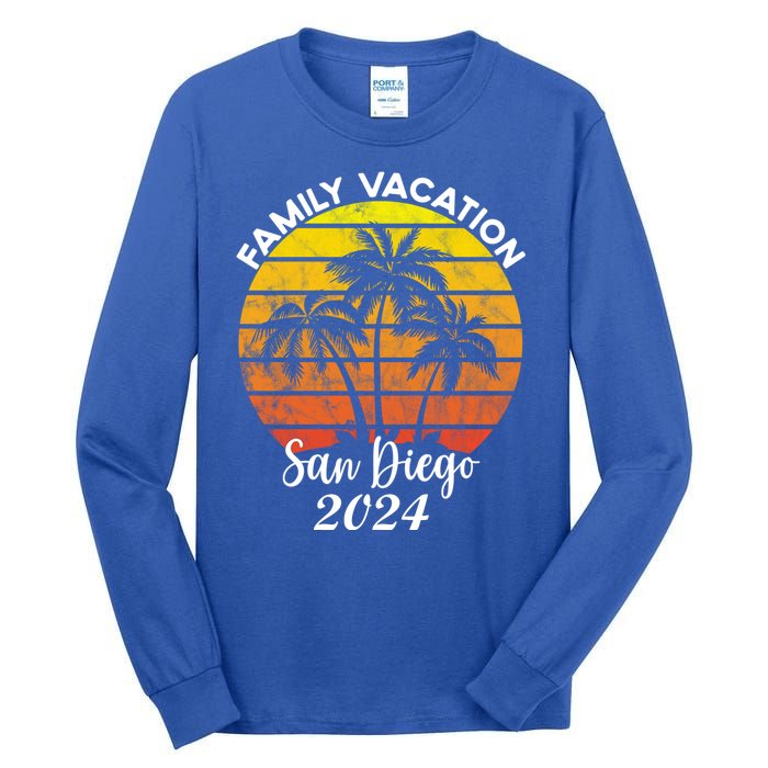 Family Vacation San Diego 2024 Matching Family Beach Tall Long Sleeve T-Shirt