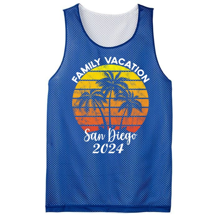 Family Vacation San Diego 2024 Matching Family Beach Mesh Reversible Basketball Jersey Tank