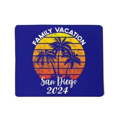 Family Vacation San Diego 2024 Matching Family Beach Mousepad