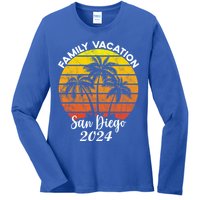 Family Vacation San Diego 2024 Matching Family Beach Ladies Long Sleeve Shirt