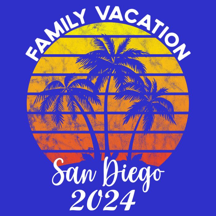 Family Vacation San Diego 2024 Matching Family Beach Ladies Long Sleeve Shirt