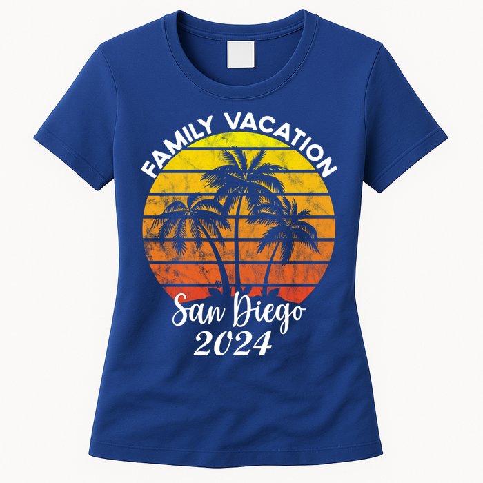 Family Vacation San Diego 2024 Matching Family Beach Womens T-Shirt