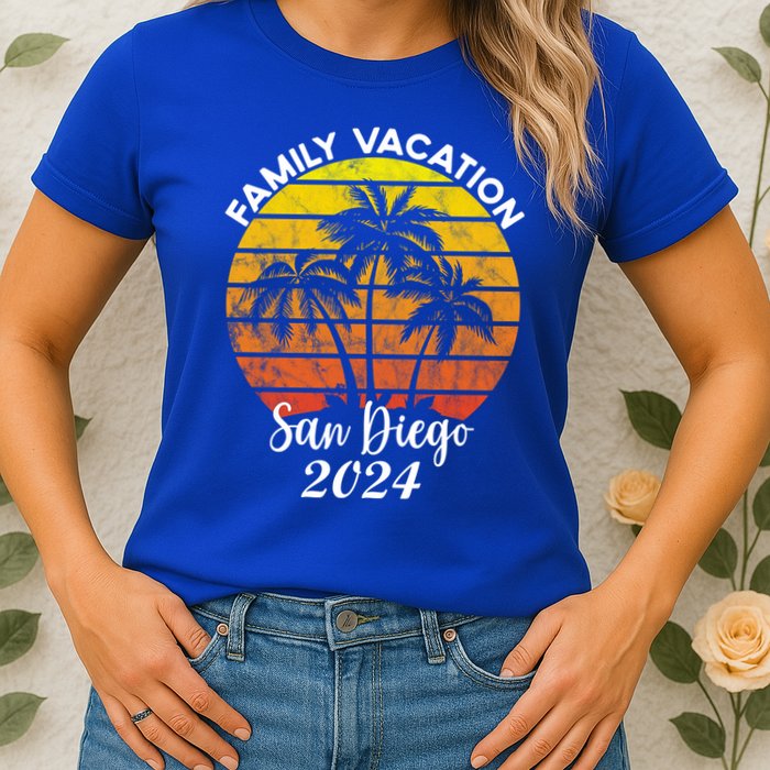 Family Vacation San Diego 2024 Matching Family Beach Womens T-Shirt