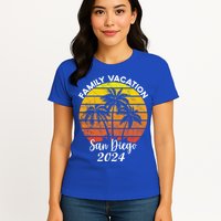 Family Vacation San Diego 2024 Matching Family Beach Womens T-Shirt