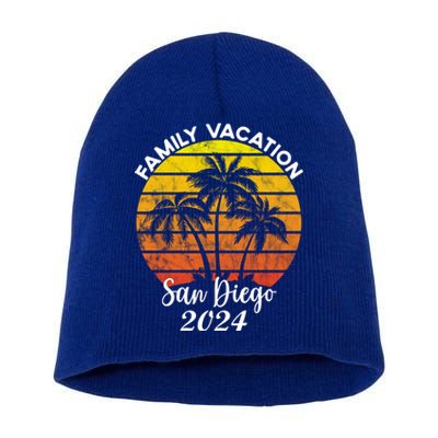 Family Vacation San Diego 2024 Matching Family Beach Short Acrylic Beanie