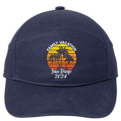 Family Vacation San Diego 2024 Matching Family Beach 7-Panel Snapback Hat