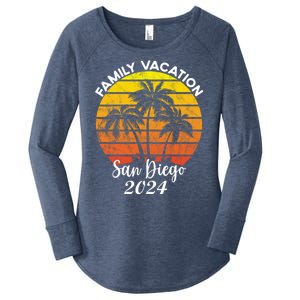 Family Vacation San Diego 2024 Matching Family Beach Women's Perfect Tri Tunic Long Sleeve Shirt