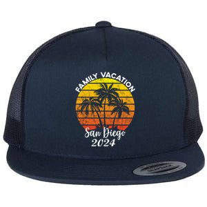 Family Vacation San Diego 2024 Matching Family Beach Flat Bill Trucker Hat