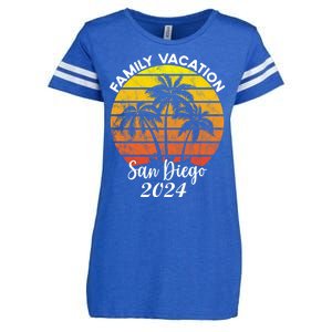 Family Vacation San Diego 2024 Matching Family Beach Enza Ladies Jersey Football T-Shirt