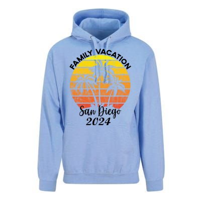 Family Vacation San Diego 2024 Matching Family Beach Unisex Surf Hoodie