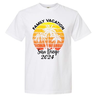 Family Vacation San Diego 2024 Matching Family Beach Garment-Dyed Heavyweight T-Shirt