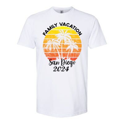 Family Vacation San Diego 2024 Matching Family Beach Softstyle CVC T-Shirt