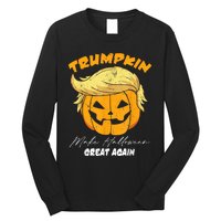 Funny Vintage Trumpkin Make Halloween Great Again Long Sleeve Shirt