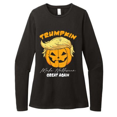 Funny Vintage Trumpkin Make Halloween Great Again Womens CVC Long Sleeve Shirt