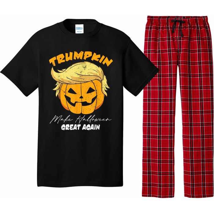 Funny Vintage Trumpkin Make Halloween Great Again Pajama Set