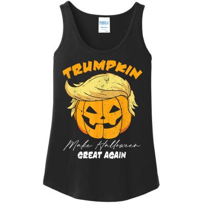 Funny Vintage Trumpkin Make Halloween Great Again Ladies Essential Tank