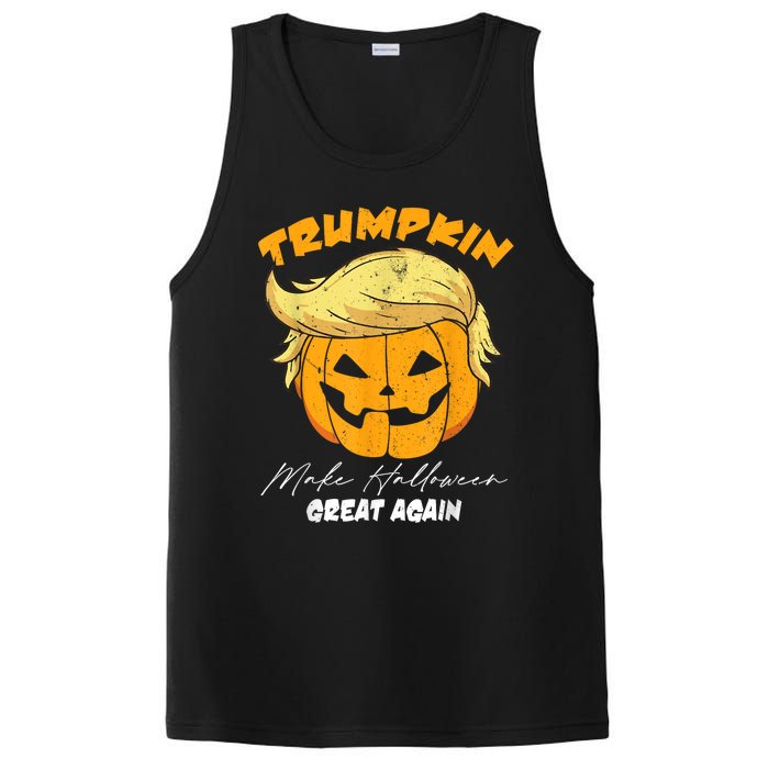 Funny Vintage Trumpkin Make Halloween Great Again PosiCharge Competitor Tank