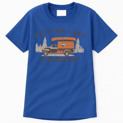 Fun Vintage Truck Camper Canoe Outdoor Nature Camp Lover Gift Tall T-Shirt