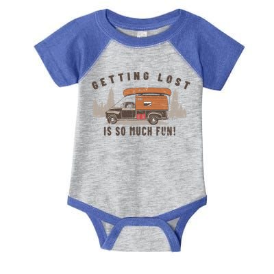 Fun Vintage Truck Camper Canoe Outdoor Nature Camp Lover Gift Infant Baby Jersey Bodysuit