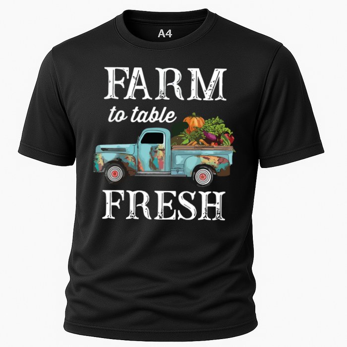 Farm Vegetables Truck Farm To Table Fresh Cooling Performance Crew T-Shirt