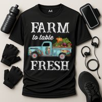 Farm Vegetables Truck Farm To Table Fresh Cooling Performance Crew T-Shirt