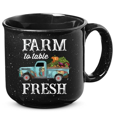 Farm Vegetables Truck Farm To Table Fresh 15oz Campfire Ceramic Mug