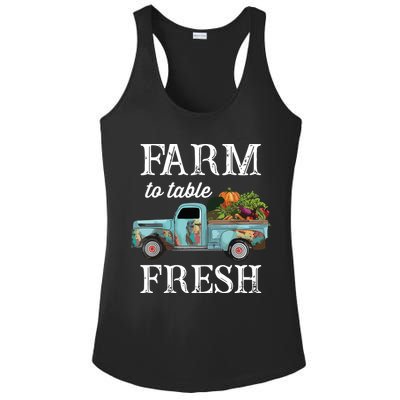 Farm Vegetables Truck Farm To Table Fresh Ladies PosiCharge Competitor Racerback Tank