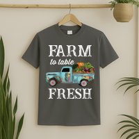 Farm Vegetables Truck Farm To Table Fresh T-Shirt