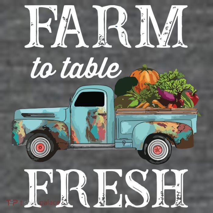 Farm Vegetables Truck Farm To Table Fresh Flatbill Hat