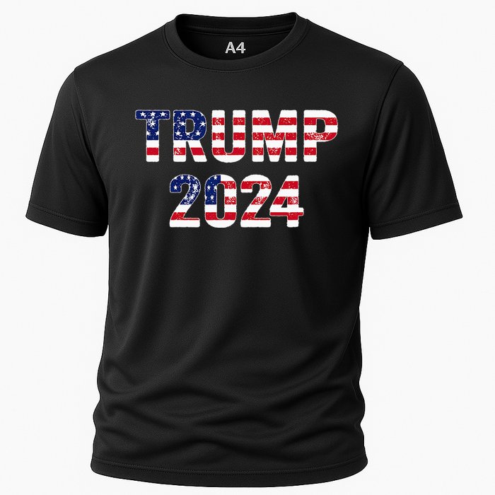 Funny Vintage Trump 2024 Election Gift Wo Cooling Performance Crew T-Shirt