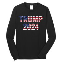 Funny Vintage Trump 2024 Election Gift Wo Long Sleeve Shirt