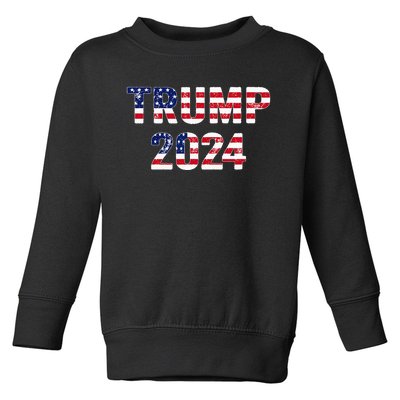 Funny Vintage Trump 2024 Election Gift Wo Toddler Sweatshirt