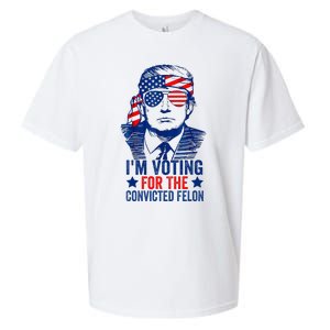 Funny Voting Trump 2024 IM Voting For The Convicted Felon Sueded Cloud Jersey T-Shirt