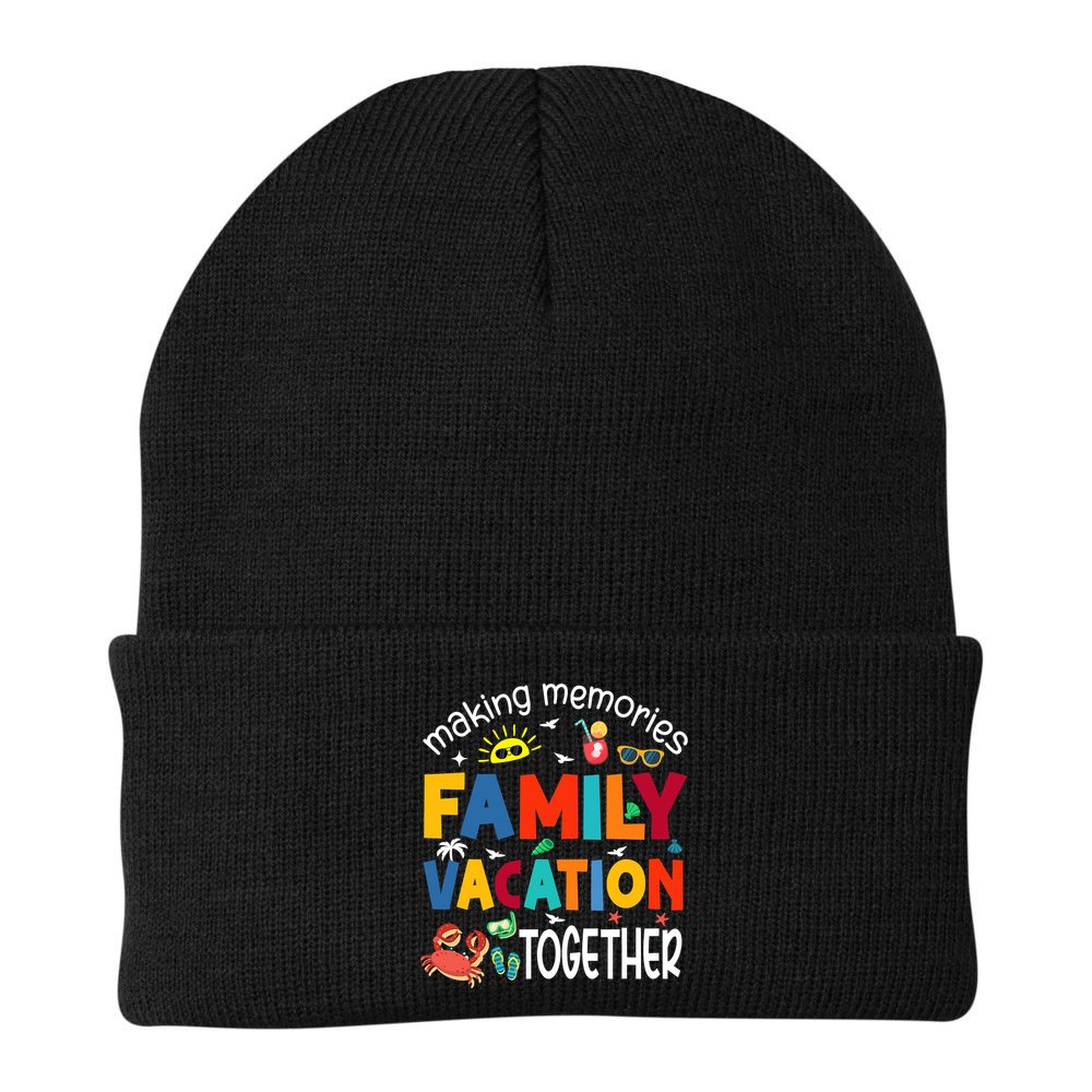 Family Vacation Together Making Memories Matching Family Beanie