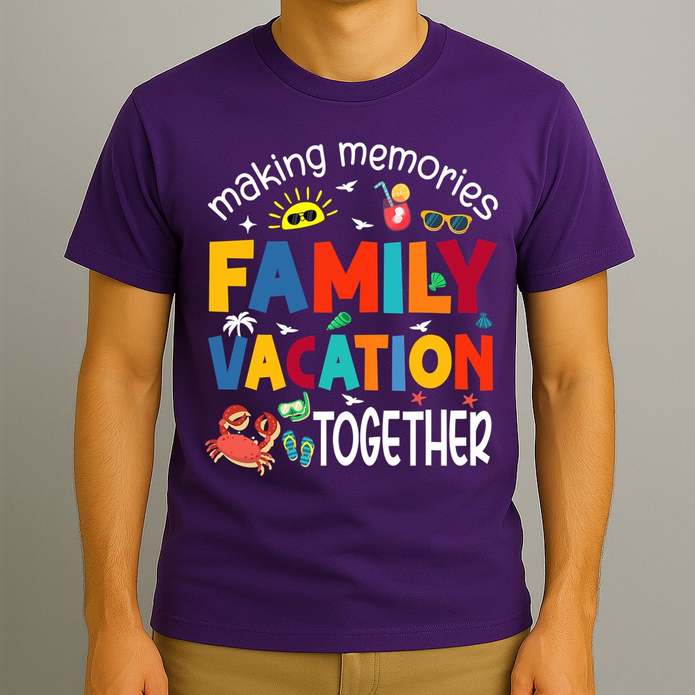 Family Vacation Together Making Memories Matching Family T-Shirt