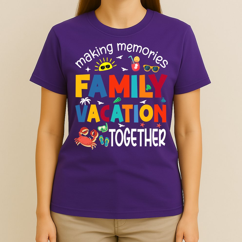 Family Vacation Together Making Memories Matching Family T-Shirt