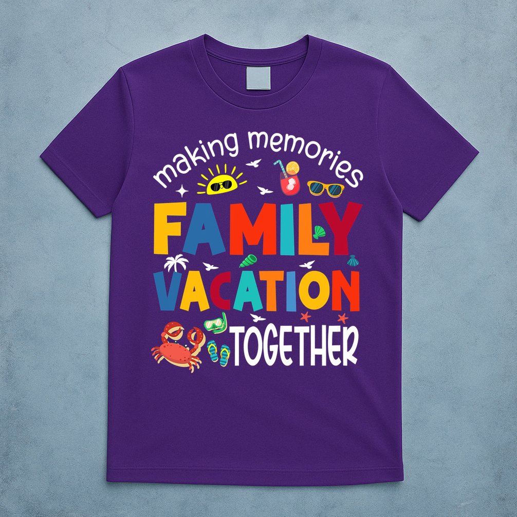 Family Vacation Together Making Memories Matching Family T-Shirt