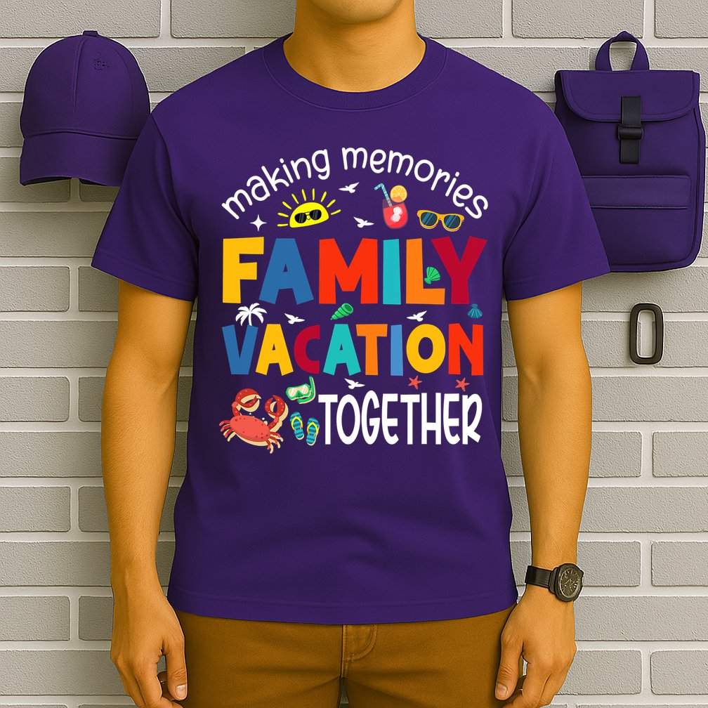 Family Vacation Together Making Memories Matching Family T-Shirt