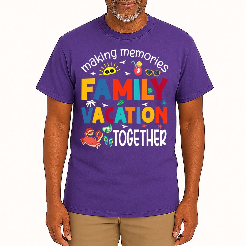 Family Vacation Together Making Memories Matching Family Tall T-Shirt