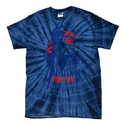 Funny Voting Trump 2024 IM Voting For The Convicted Felon Tie-Dye T-Shirt