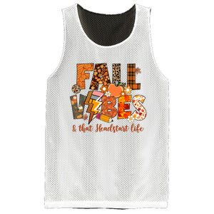 Fall Vibes & That Headstart Life Fall Autumn Thanksgiving Mesh Reversible Basketball Jersey Tank