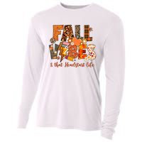 Fall Vibes & That Headstart Life Fall Autumn Thanksgiving Cooling Performance Long Sleeve Crew