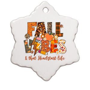 Fall Vibes & That Headstart Life Fall Autumn Thanksgiving Ceramic Star Ornament