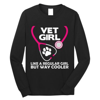 Funny Veterinary Technician  Female Vet Assistant Long Sleeve Shirt