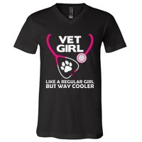 Funny Veterinary Technician  Female Vet Assistant V-Neck T-Shirt