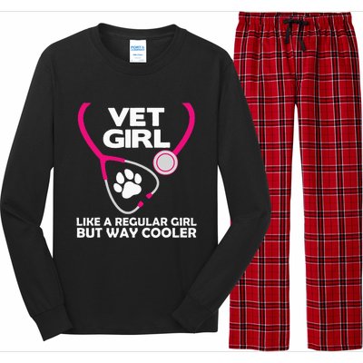 Funny Veterinary Technician  Female Vet Assistant Long Sleeve Pajama Set