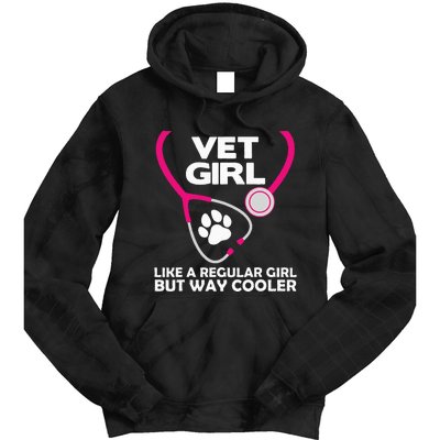 Funny Veterinary Technician  Female Vet Assistant Tie Dye Hoodie