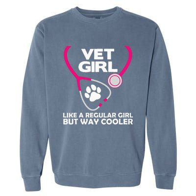 Funny Veterinary Technician  Female Vet Assistant Garment-Dyed Sweatshirt