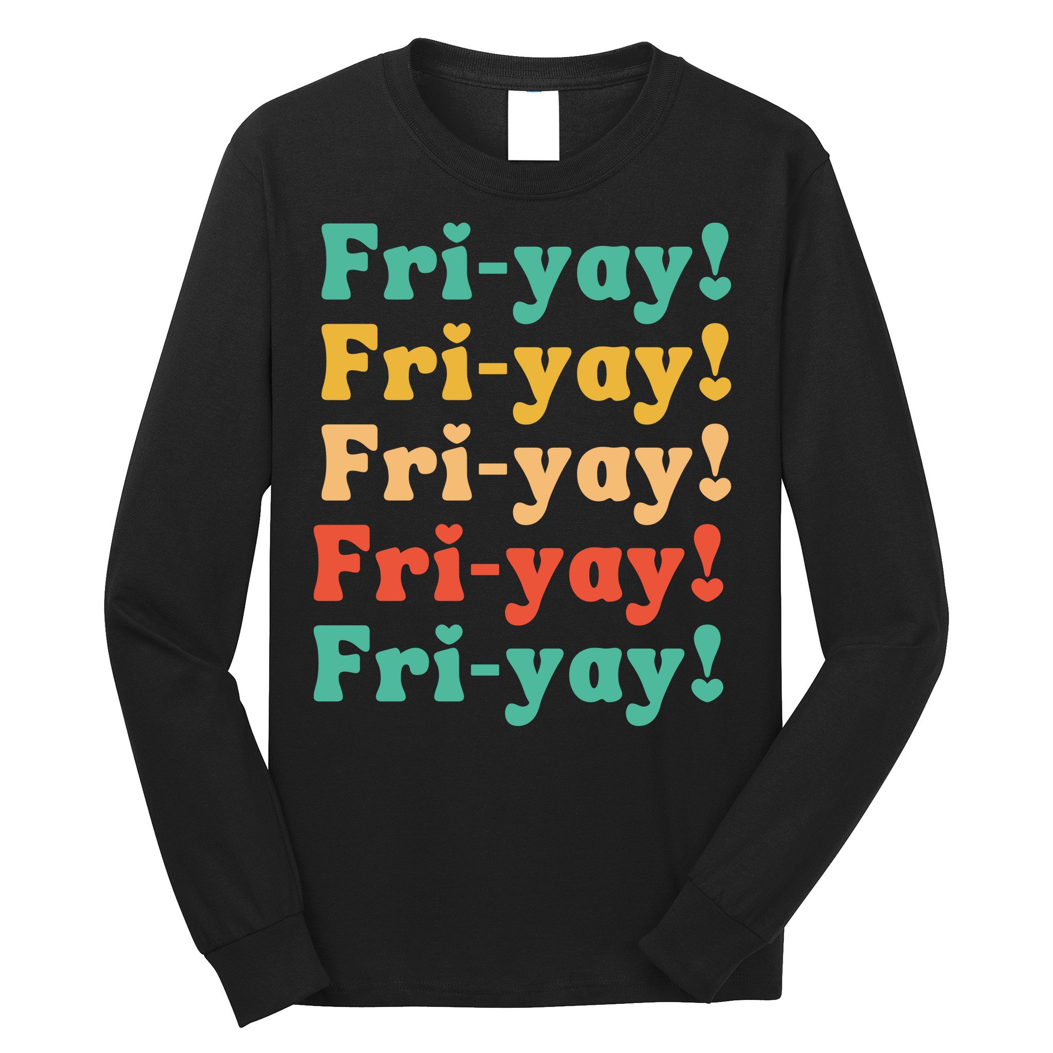 Funny Vintage Teacher Back To School Funny Friyay Teacher Life Long Sleeve Shirt